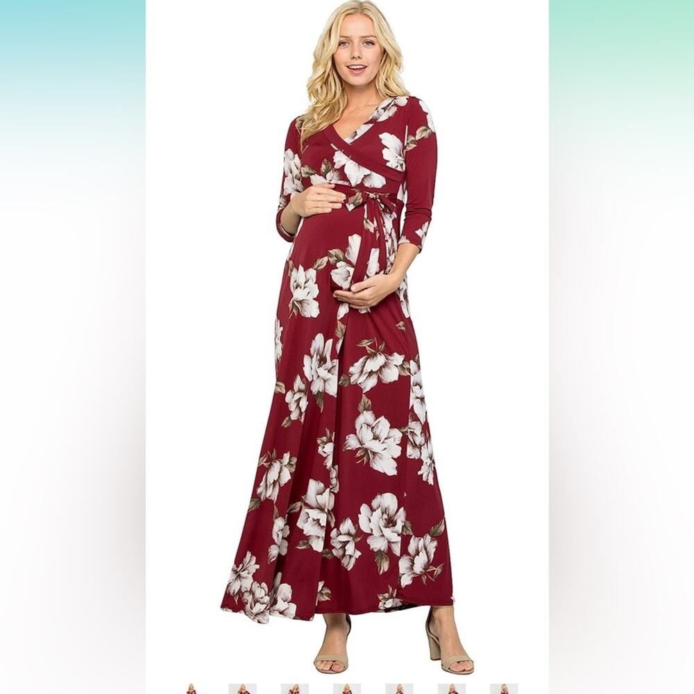 My Bump Maternity Maxi Wrap Dress
